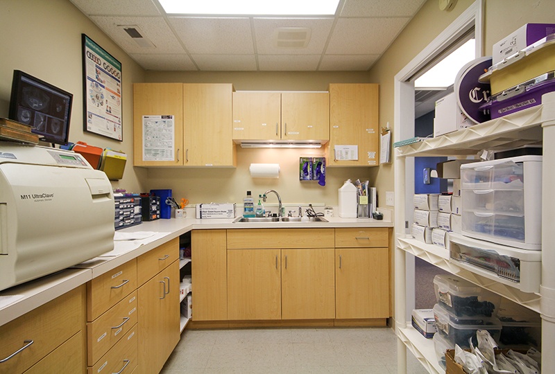 Lab and storage room