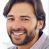 Man with healthy attractive smile