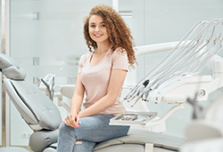 Closeup of teeth with dental sealants