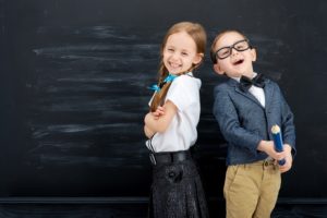 happy kids at school