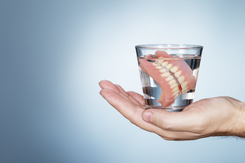 dentures in cup of water in Harrisonburg