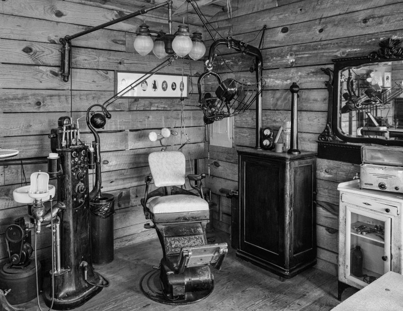 Interior of antique dentist's office