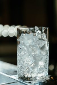 Glass full of ice